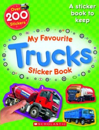 My Favourite Trucks Sticker Book by Chez Pitchall