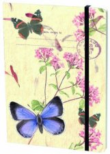 Lg Elastic JnlHolly blue w Flowers