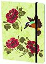 Lg Elastic JnlHummingbird w Flowers