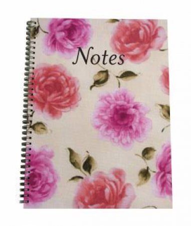 A4 Spiral Notepad: Pink Floral by New Holland Publishers