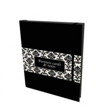 Business Card Holder And Notes: Elegant Black by New Holland Publishers