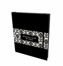 Business Card Holder And Notes Elegant Black