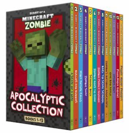 Diary Of A Minecraft Zombie: Apocalyptic Collection Books 1 To 13 Boxed Set by Zack Zombie