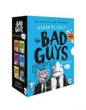 The Bad Guys Baddest Box Episodes 1 to 6 + Tattoos by Aaron Blabey