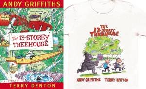 The 13 Storey Treehouse Book and T-shirt Pack by Andy Griffiths & Terry Denton