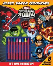 Marvel Super Hero Squad Black Paper Colouring