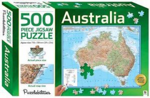 Puzzlebilities 500 Piece Jigsaw Puzzle: Australia Map by Various