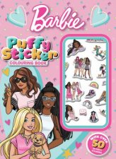 Barbie Puffy Sticker Colouring Book