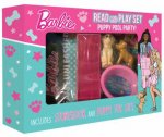 Barbie Puppy Pool Party Read And Play Set