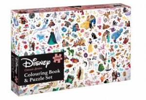 Disney Classic Series: Adult Colouring Book And 1000-Piece Puzzle Set by Various