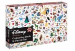 Disney Classic Series Adult Colouring Book And 1000Piece Puzzle Set