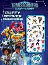 Transformers Earthspark Puffy Sticker Colouring Book Hasbro