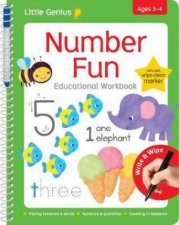 Little Genius Wipe Clean Work Books With Pen Number Fun