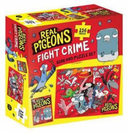 Real Pigeons Fight Crime Book And Puzzle Set by Andrew McDonald & Ben Wood