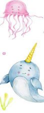 Bookmark Blue Narwhal