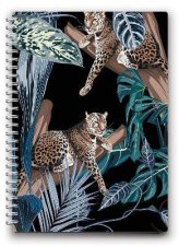 Hanging Cheetah A5 Spiral Lined Notebook