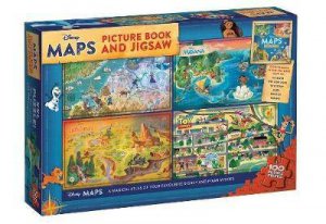 Disney Maps: Picture Book And Jigsaw