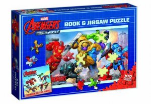 Avengers Mech Strike: Book And 100 Piece Jigsaw Puzzle by Various