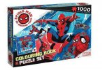 SpiderMan 60th Anniversary Adult Colouring Book And 1000Piece Puzzle