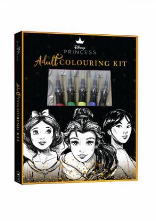 Disney Princess: Adult Colouring Kit by Various