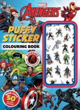 Avengers 60th Anniversary Puffy Sticker Colouring Book
