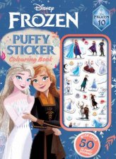 Frozen 10th Anniversary Puffy Sticker Colouring Book