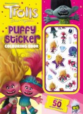 Trolls Band Together Puffy Sticker Colouring Book