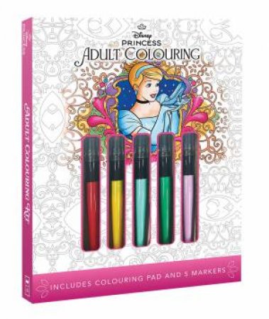 Disney Princess: Adult Colouring Kit by Unknown