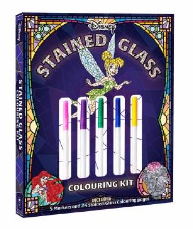 Disney: Stained Glass Adult Colouring Kit