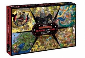 Dragons: Search-and-Find Activity Book and Puzzle Set (DreamWorks: 200 Pieces) by Various