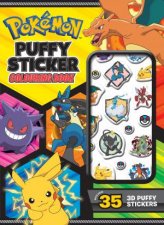 Pokemon Battle Puffy Sticker Colouring Book