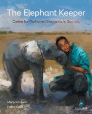 Elephant Keeper Caring For Orphaned Elephants In Zambia