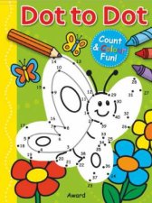 Dot to Dot Count and Colour Fun Butterfly