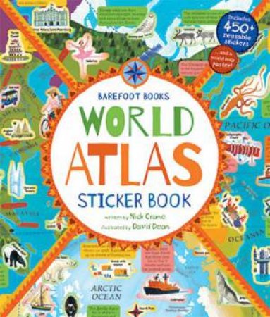 Barefoot Books World Atlas Sticker Book by David Dean