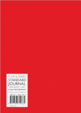 Plain and Simple Journal Standard Red