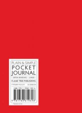 Plain and Simple Journal Pocket Red