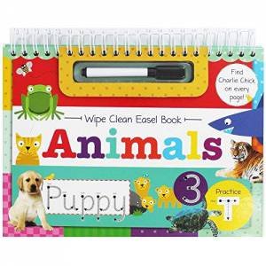 Wipe Clean Easel Book With Pen: Animals by Various