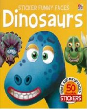 Sticker Funny Faces Dinosaurs