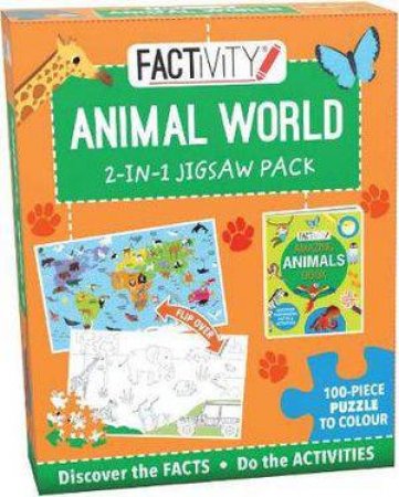 Factivity 2-in-1 Jigsaw Pack: Animal World by Various