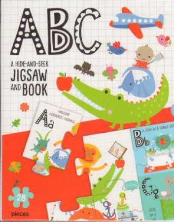 Hide & Seek Jigsaw & Book: ABC by Various