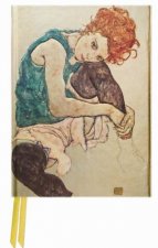 Foiled Pocket Journal 19 Schiele Seated Woman