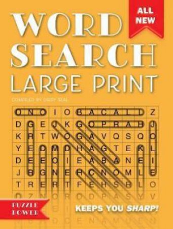 Word Search: Large Print (Yellow) by Daisy Seal
