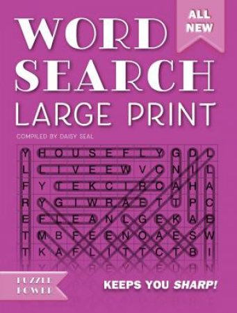 Word Search: Large Print (Purple) by Daisy Seal