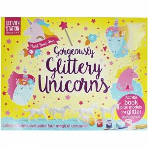 Activity Stations: Paint Your Own Gorgeously Glittery Unicorns