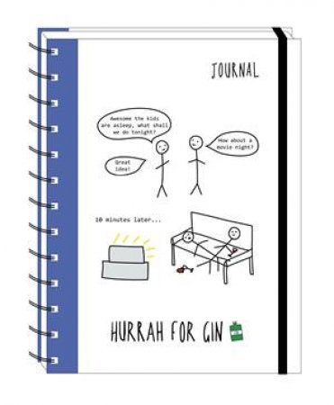 Hurrah For Gin: A5 Tabbed Notebook by Ms. Katie Kirby
