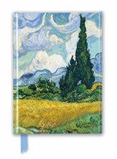 Foiled Journal 16 Wheat Field With Cypresses