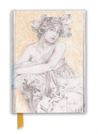 Foiled Journal: Alphonse Mucha, Study For Documents Decoratifs Plate 12 by Various