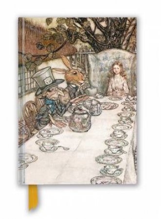 Foiled Blank Journal: Arthur Rackham, Alice In Wonderland Tea Party by Various