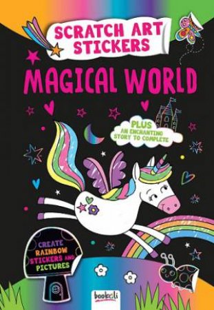 Scratch Art Sticker Fun Unicorn Magic