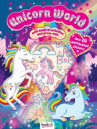 Puffy Sticker Jewel Unicorn World by Various